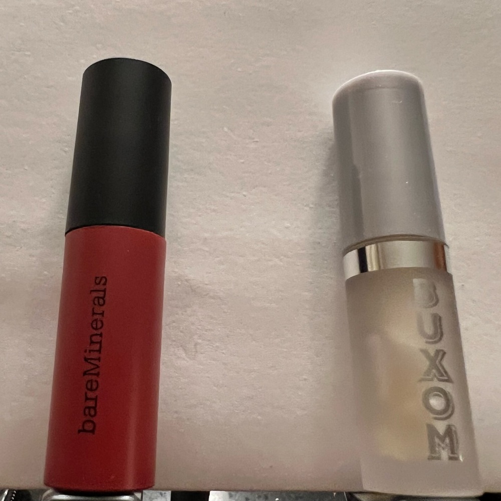bareMinerals liquid lipstick & plumping gloss set